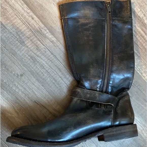 Bed Stu GoGo Lug Boots in Black Lux. - Picture 6 of 8